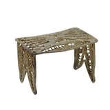 Early 20th Century Filigree Sterling Silver Bench or Stool Miniature Figurine