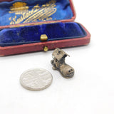 Sterling Silver Old Mother Hubbard in the Shoe Charm Pendant Vintage c1970
