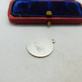Sterling Silver St Christopher Travel Saint Charm Pendant Vintage c1970