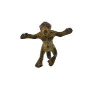 19th Century Cold Painted Vienna Bronze Miniature Monkey Figurine Antique