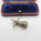 Sterling Silver Dutch Windmill Charm Pendant Vintage c1970