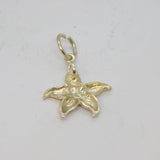 Sterling Silver Textured Flower Charm Pendant Vintage c1990