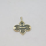 Sterling Silver Oxidised Abstract Butterfly Form Pendant Vintage c1970s