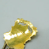 Edwardian Gold on Sterling Silver Enamel Newquay Souvenir Spoon Antique 1905