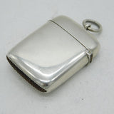 Victorian Sterling Silver Enamel Trinity College, Oxford Vesta Case Antique 1893