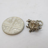 Sterling Silver Little Viking Charm Pendant Vintage c1970s