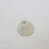 Sterling Silver 20th Century Egyptian Coin Charm Pendant Vintage c1970