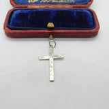 Sterling Silver Crucifix Charm Pendant Vintage c1970