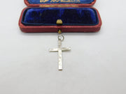 Sterling Silver Crucifix Charm Pendant Vintage c1970