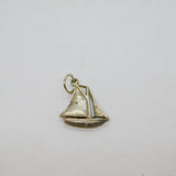 Sterling Silver Sloop Sail Boat Charm Pendant Vintage c1970s
