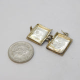 Sterling Silver Opening Holy Bible Charm Pendant Vintage c1970s