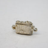 Sterling Silver Bird in the Camera Opening Charm Pendant Vintage c1970
