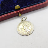 Sterling Silver St Christopher Travel Charm Pendant Vintage c1970