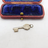 Sterling Silver 21st Birthday Key Charm Pendant Vintage c1970