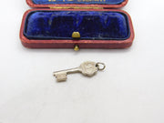 Sterling Silver 21st Birthday Key Charm Pendant Vintage c1970