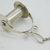 Victorian Silver Plated Sewing Wool Spoon Bangle Bracelet Antique c1880