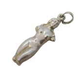 Sterling Silver Classical Ancient Roman Statue Charm Pendant Vintage c1970s
