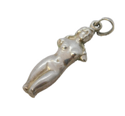 Sterling Silver Classical Ancient Roman Statue Charm Pendant Vintage c1970s