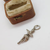 Sterling Silver Ballerina Charm Pendant Vintage c1970