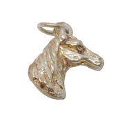 Sterling Silver Horse Head Charm Pendant Vintage c1970