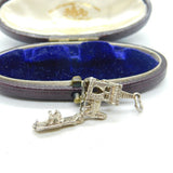Sterling Silver Openable Marriage in a Church Charm Pendant Vintage c1970