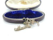Sterling Silver Openable Marriage in a Church Charm Pendant Vintage c1970