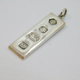 Sterling Silver Bullion Bar Ingot Pendant Vintage 1978 Sheffield