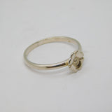 Sterling Silver Daisy Flower Dress Band Ring Vintage c1970 Size N