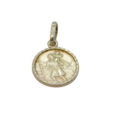 Sterling Silver St Christopher Travel Charm Pendant Vintage c1970s