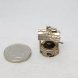 Sterling Silver Wishing Well Charm Pendant Vintage c1970