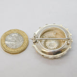 Victorian Sterling Silver Aesthetic Movement Sweetheart Brooch Antique c1880s