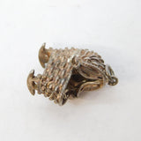 Sterling Silver Baby in the Cradle Charm Pendant Vintage c1970