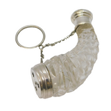 Victorian Sterling Silver Cut Glass Combination Scent Bottle Vinaigrette Antique