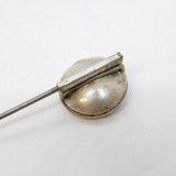 Victorian Sterling Silver, Enamel & Paste Horseracing Stick Pin Antique