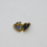 Sterling Silver Flower Design Heart Locket Charm Pendant Modern 1991 Birmingham