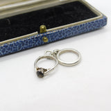 Sterling Silver Engagement & Wedding Ring Charm Pendant Vintage c1970