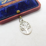 Sterling Silver Tree of Life Charm Pendant Vintage c1970