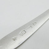Irish George III Sterling Silver Crested Tablespoon Antique 1796 Dublin