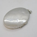 Sterling Silver Large Shibayama Insect Locket Pendant Vintage Birmingham