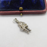 Sterling Silver Scottish Highlander Charm Pendant Vintage c1970