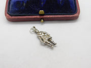 Sterling Silver Scottish Highlander Charm Pendant Vintage c1970