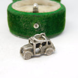 Sterling Silver Motor Car Charm Pendant Vintage c1970