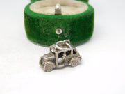Sterling Silver Motor Car Charm Pendant Vintage c1970