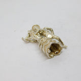 Sterling Silver Dancing Couple Figures Charm Pendant Vintage c1970