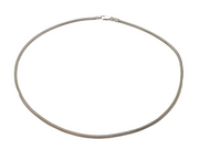 Sterling Silver 2mm Wide Snake Chain Necklace 46cm/18" Vintage c2000