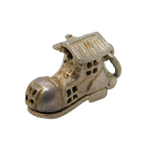 Sterling Silver Opening Family in the Shoe Charm Pendant Vintage c1970