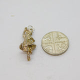 Sterling Silver Scottish Highland Dancer Charm Pendant Vintage c1970s
