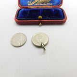 Sterling Silver Dutch Queen Wilhelmina 25 Cents Coin Charm Pendant Antique 1941