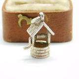 Sterling Silver Wishing Well Charm Pendant Vintage c1970