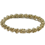 Sterling Silver Twisted Rope Style Stacking Band Ring Vintage c1970 Size N 1/2